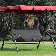 Mumusuki Coperture Oscillazione all'aperto del Patio Copertura Amaca Tripla di 3 posti Protezione Impermeabile Antivento per mobili da Giardino(Nero)