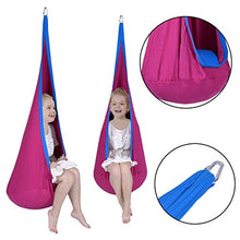 COSTWAY Amaca Bambini per Interni ed Esterni con Cuscino, Amaca Altalena Versatile,Colore Scelta, 70 x 160cm (ROSEO)