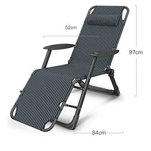 Moolo Lettino Prendisole Patio Sedie adagiantesi,Zero Sdraio Sedia a Sdraio Sedia per Pausa Pranzo Balcone Portatile per Il Tempo Libero Poltrona Letto Divano Pigro (Color : B)