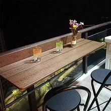 KAISIMYS Tavolo da Appendere Pieghevole Regolabile in Altezza, Tavolo da Balcone Pieghevole da Balcone, Scrivania per Laptop Ringhiera per Patio Portatile Tavolo da Lettura per Patio da Giardino, B,