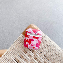 HengJun Custodia per AirPods camouflage Smooth Custodia rigida per PC senza polvere per Airpods 1 2 Custodia protettiva antiurto portatile carina - Rosa