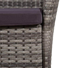 FAMIROSA Sedie da Giardino 2 pz con Cuscini in Polyrattan Grigio-4073