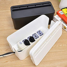 Tyrrrdtrd - Scatola portaoggetti in plastica per Computer e Cavi USB, plastica, Nero, Small