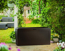 Keter Baule da Esterno Samoa con Effetto Legno, 116,4x44,7x57 Centimetri Marrone