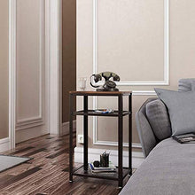 AYNEFY Comodino vintage, comodino, comodino, in stile industriale, con struttura a griglia