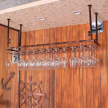 DJSMjbj - Scaffale da appendere in ferro da stiro, decorazione da soffitto, per barre, porta vetro da appendere (dimensioni: 30 x 100 cm)
