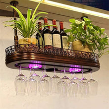 FFYN Portaoggetti da Cucina Portabottiglie in Metallo da Appendere, Portabottiglie da Appendere in Vetro da Vino in Ferro Europeo e Supporto per Calice (Dimensioni: 80 * 28 cm)