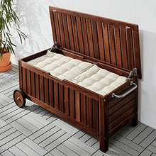 ÄPPLARÖ panca portaoggetti da esterno 128x57x55 cm marrone tinto