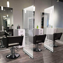 KMILE Divisori della Stanza delle partizioni - Start Sneeze Guarding per Contro - Scudi barriera Portatile e Durevole - Base in Alluminio - Best Partition Protector per Aula o Ufficio