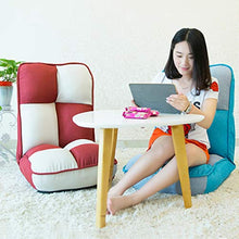 MeiMei Sedia pigra Singola Sedia Pieghevole per Computer Sedia Pigro Sedia a Dondolo (Color : Red+White)