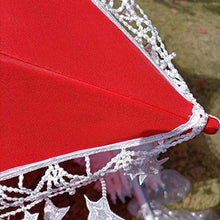 YYBD Accessori per ombrelloni da Interno Ombrelloni da Esterno con Frange Ombrellone da Giardino per Esterni, Rosso/Bianco