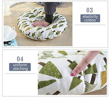 YunNasi - Cuscino rotondo per sedia in cotone per interni ed esterni, 40 cm × 40 cm (Style1)