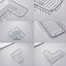 Portasciugamani Doccia Angolo Cesto Portaoggetti Ripiani Bagno Viti a Muro Rack per Cucina 1 Tiers Triangle Accessori