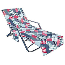 sdfsa - Telo coprisedia da spiaggia con tasche laterali in spugna, per piscina, chaise longue e chaise