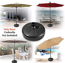 Okssud Base Rotonda per ombrellone in plastica,Portaombrelli Adatto per aste da 35-38 mm,per Esterni Terrazza
