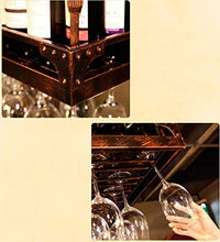 DJSMjbj - Scaffale da soffitto in ferro da stiro, per bicchieri da vino, decorazione a soffitto, 80*35cm