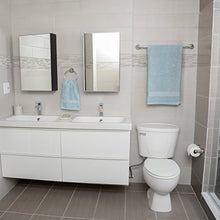 Amazon Basics - Set di accessori da bagno, stile moderno, 3 pezzi, finitura cromata