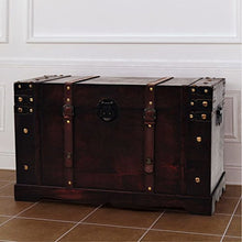 xingshuoonline baule Vintage di legno 66 x 38 x 40 cm