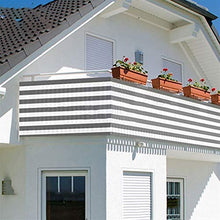 XJJUN Copertura per Schermo Privacy per Balcone, Resistente Ai Raggi UV, Resistente alle Intemperie, per Ringhiera di Appartamenti, con Occhielli, Recinzione da Giardino Bassa