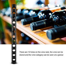 Supporto per bottiglia di vino in acciaio inox a parete per 12 fori moderni per la casa bar
