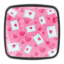 Cuore e lettere Pomelli per Porta Set di 4 Pomelli per Mobili Manopole per Cassetti Cucina Armadio Vetro
