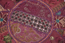 Rajasthali Indiana Traditional Home Decorativo ottomano a Mano e Patchwork poggiapiedi Piano Cuscino, 46 x 33 cm