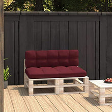 vidaXL Cuscini per Divano su Pallet 2 pz Rosso Vino