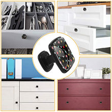 Stelle e punti colorati Pomelli per Porta Set di 4 Pomelli per Mobili Manopole per Cassetti Cucina Armadio Vetro