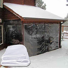 Telo MYAN Impermeabile, Telone Protezione per Esterno PVC Vinile Leggero Resistente alle Intemperie Copertina per Gazebo Pergola Balcone Pianta (Color : Clear, Size : 1.6x3m/5.2x9.8ft)
