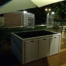 N/Z Attrezzatura Quotidiana Set di mobili per Portico da Patio 7 Pezzi Fodera per Sedia in Vimini Balcone Cortile Combinazione di Tavolo e Sedia per Esterni Terrazza Esterna Mobili in Rattan creativi