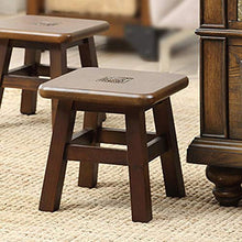 Sgabello Moderno Elegante e Semplice tavolino da caffè in Legno massello da casa Forte e Robusto (Colore : Figure 1, Dimensione : 24 * 24 * 25)