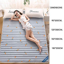 Zixin Nuovo Cotone Stampato Materasso, Tatami Materasso, Antiscivolo, Lavabile e Pad Bed Pieghevole, Studente Materasso, Morbida e Spessa Giapponese Double Single futon, 180 200cm