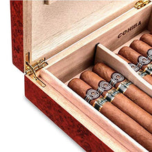 JKCKHA Cigar Humidor, Viaggio Convenienza sigari Scatole, idratante Legno di Cedro Cigar Humidor, Legno Solido Vernice Scatole, Anti-Pressione