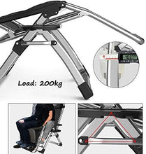 LLSS Lettino Prendisole Sedie da Giardino Pieghevole Lettino Prendisole Comodo Extra Ampio Terrazza reclinabile a gravità Zero Pieghevole reclinabile Regolabile con Cuscini Support