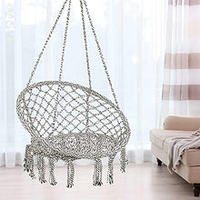 Cotone Corda Hammock Sedia Sedia Appeso Hammock Childs Sedia d'attaccatura oscillante Adulto per dormitorio da Esterno per dormitorio da Camera da Letto