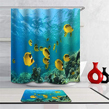 LIYAN Combinazione Bagno. Immagini Chiare E Colori Vivaci Rendono Il Tuo Bagno Pieno di Vita. Accessori da Bagno. Pesce Nell'Oceano.