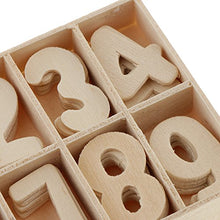 120/180 Pezzi 0 ~ 9 Numeri di Legno Naturale Gioco per Apprendimento Dell'aritmetica di Ragazze - 180 pezzi