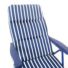 CREVICOSTA QUALITY MARK MARCA DI QUALITY SEDIA RELAX ELEGANTE BLU 12005, Metallo, Verde