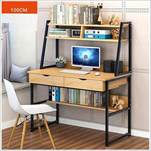 JINPENGRAN Scrivania per Studenti di casa Semplice scrivania da Ufficio con scrivania Semplice,100 * 48cm