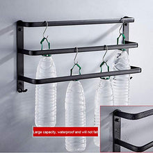 Cxcdxd - Porta asciugamani autoadesivo, a 3 livelli, in alluminio, 60 cm, per cucina, bagno, WC