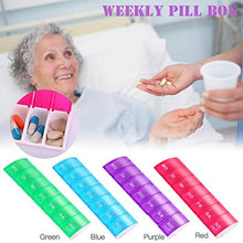Contenitore per pillole, 7 giorni, organizzatore per pillole, 7 giorni, in plastica