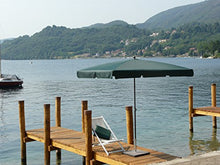 Maffei - Ombrellone rettangolare in poliestere, 210 x 130 cm