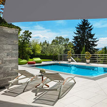 relaxdays Tenda a Vela Trapezoidale, Impermeabile, Anti UV, Corde di Supporto, Terrazza e Giardino, 3x5,5x4x4 m, Grigia