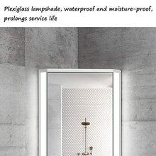 Armadietti a specchio Triangolare per Bagno in Legno Chiaro pensili angolari a Muro con Luce a Specchio (Color : Bianca, Size : 47 * 60 * 33cm)