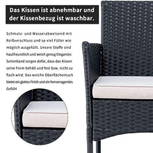 Belissy Mobili Da Balcone Divani Da Terrazzo Divani Per Giardino Mobili Da Terrazza Set Da Giardino In Rattan Set Divani Da Giardino Set Giardino Rattan,Balcone E Terrazza (Nero + Rattan)