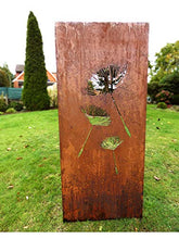 Irony24 - Paravento in ruggine, 150 x 65 cm, con ancoraggio a terra