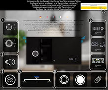 FORAM Personalizza Controluce LED Specchio - su Misura - con Interruttore e Accessori Caldo - Freddo Bianco L58