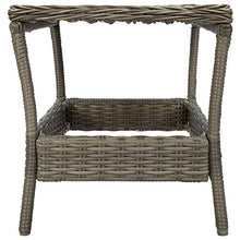 FAMIROSA Tavolo da Giardino Marrone 45x45x46,5 cm in Polyrattan