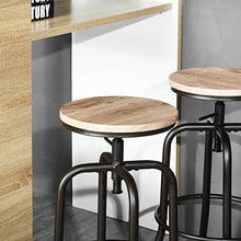 MEUBLE COSY tabouret de bar sgabello metallo rovere 39x39x69-77 cm