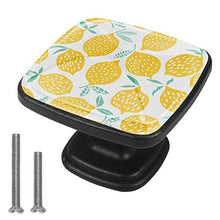 Lemon seamless pattern vector illustration Pomelli per Porta Set di 4 Pomelli per Mobili Manopole per Cassetti Cucina Armadio Vetro